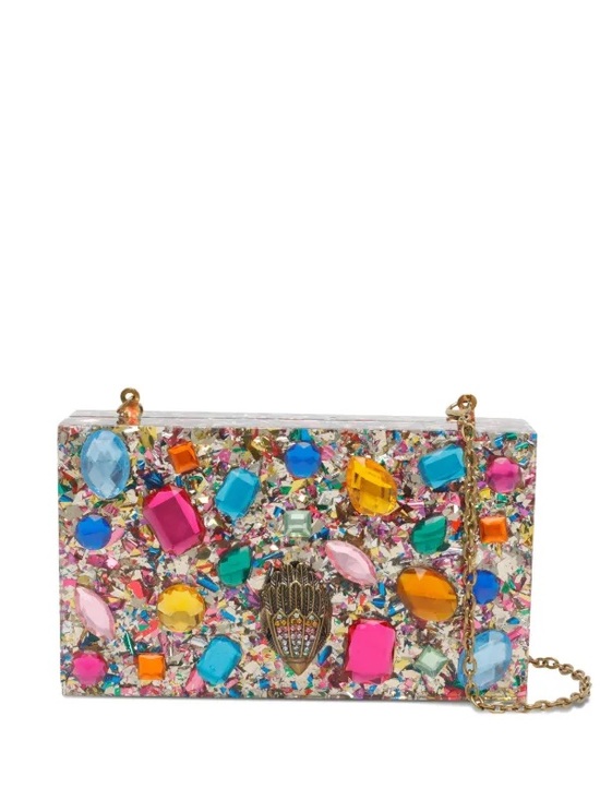Kurt Geiger Handbags - Kurt Geiger London Crystal Box Clutch Multicolor NWT Chain Strap